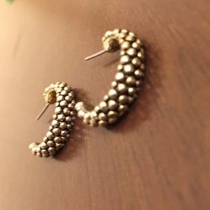 💎SALE💎 bumpy gold hoops